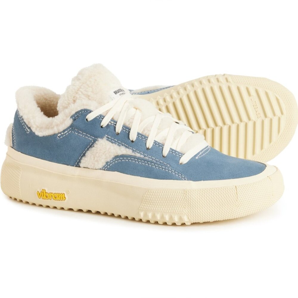 NEW Brandblack Suede Bravo Faux Shearling Sneakers winter comfort outdoor arch - Picture 1 of 12